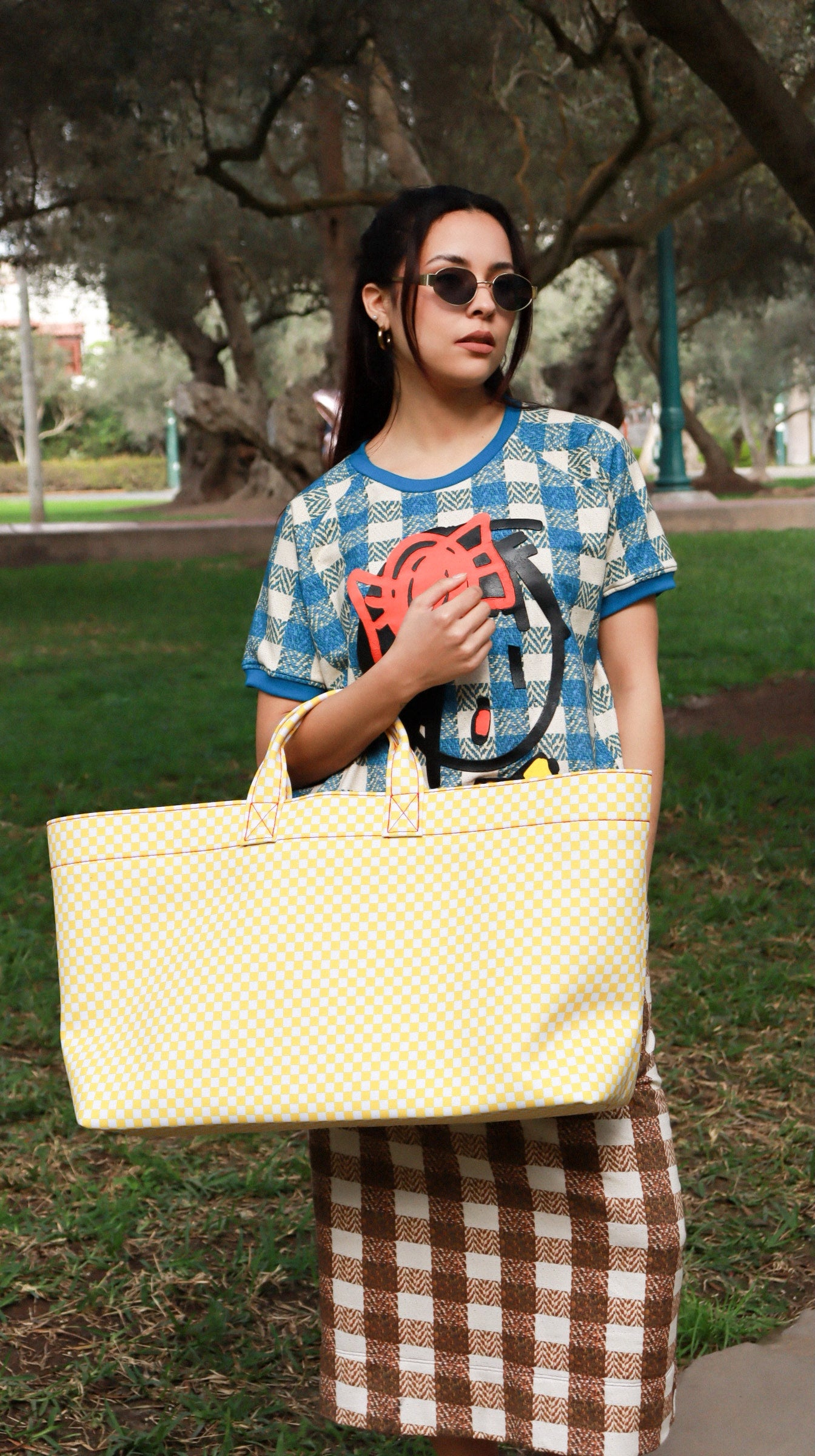Large Yellow Tote Bag