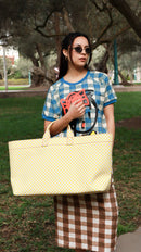 Large Yellow Tote Bag