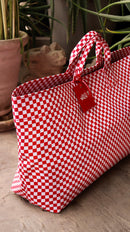 Large Red Tote Bag