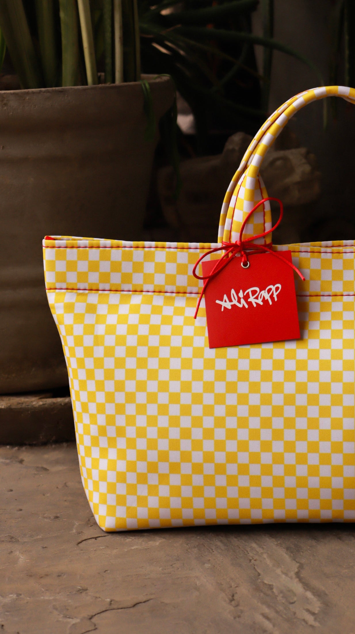 Small Yellow Tote Bag