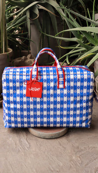 Large Blue Picnic Bag