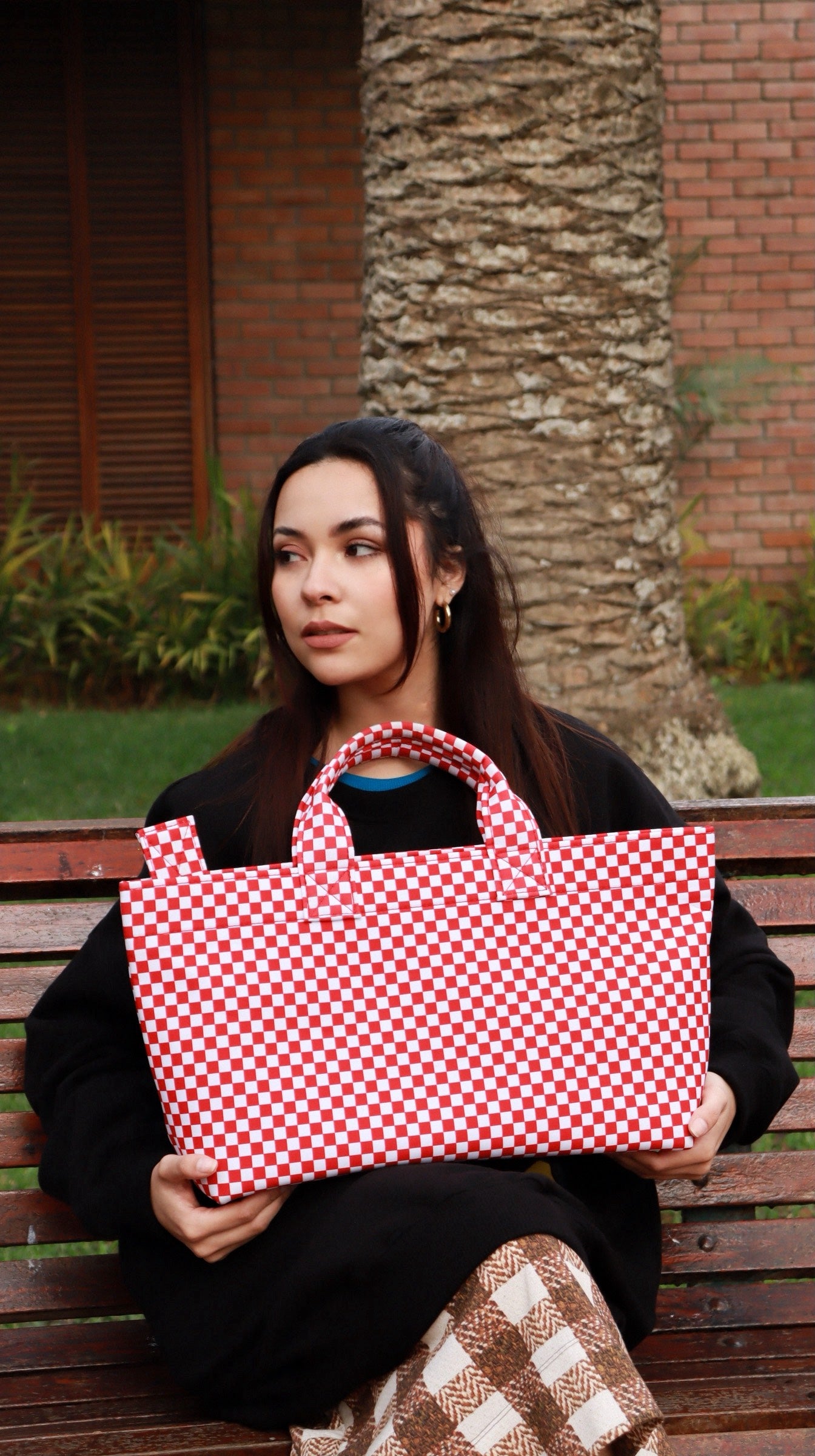 Small Red Tote Bag