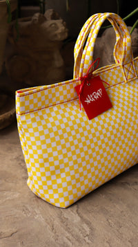 Small Yellow Tote Bag