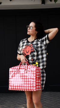 Large Red Picnic Bag