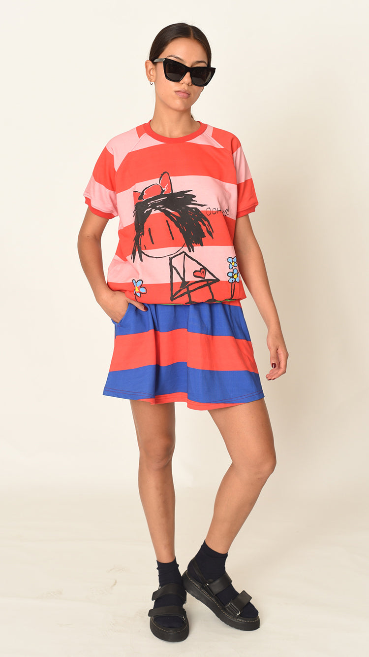Pink Stripe Top