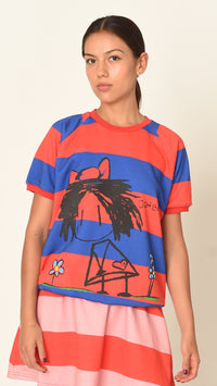Blue Stripe Top
