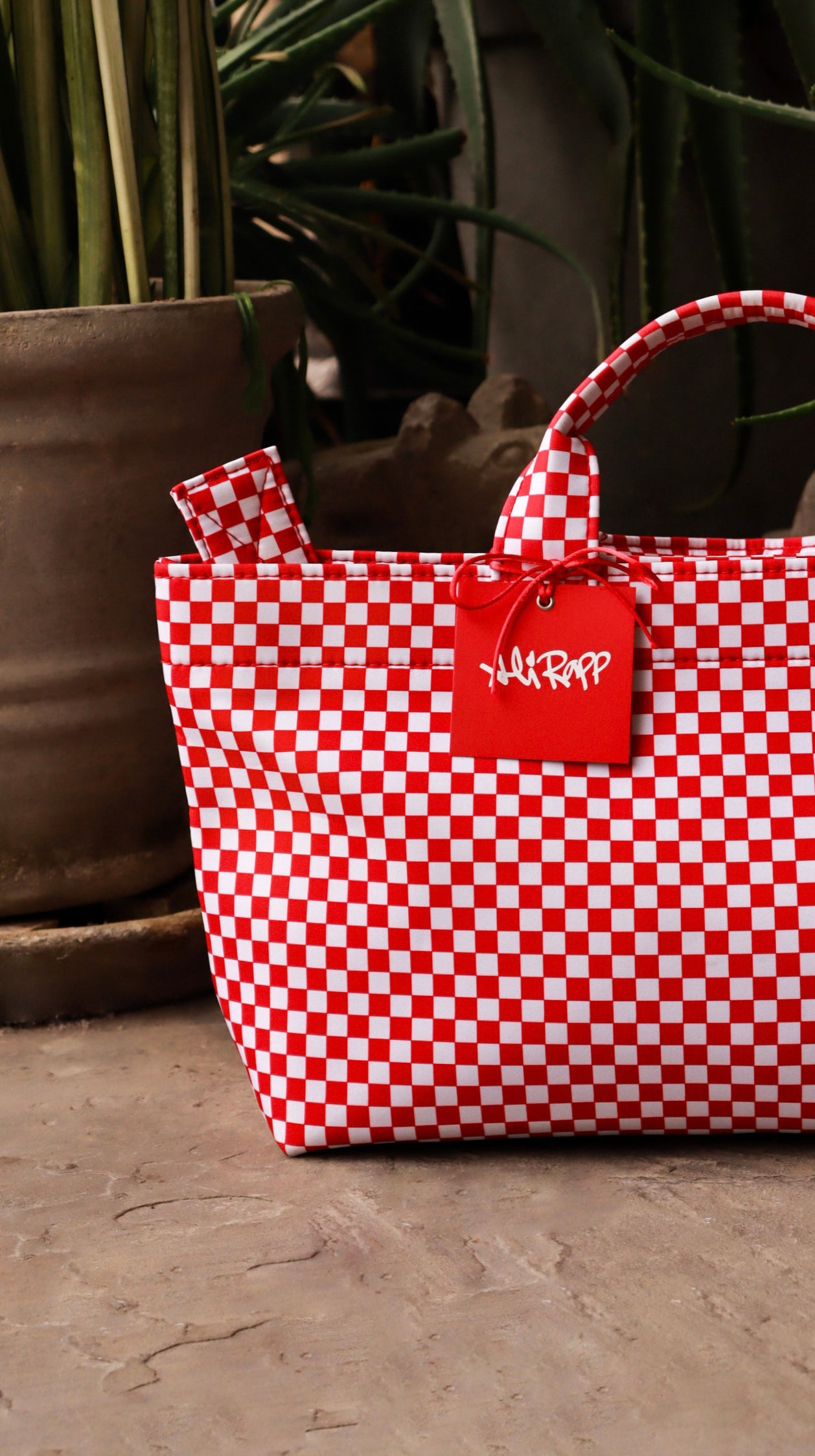 Small Red Tote Bag