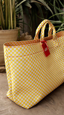 Large Yellow Tote Bag