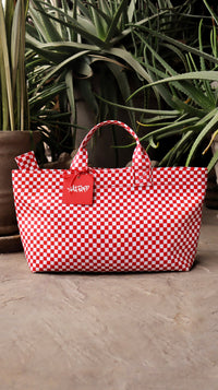 Small Red Tote Bag