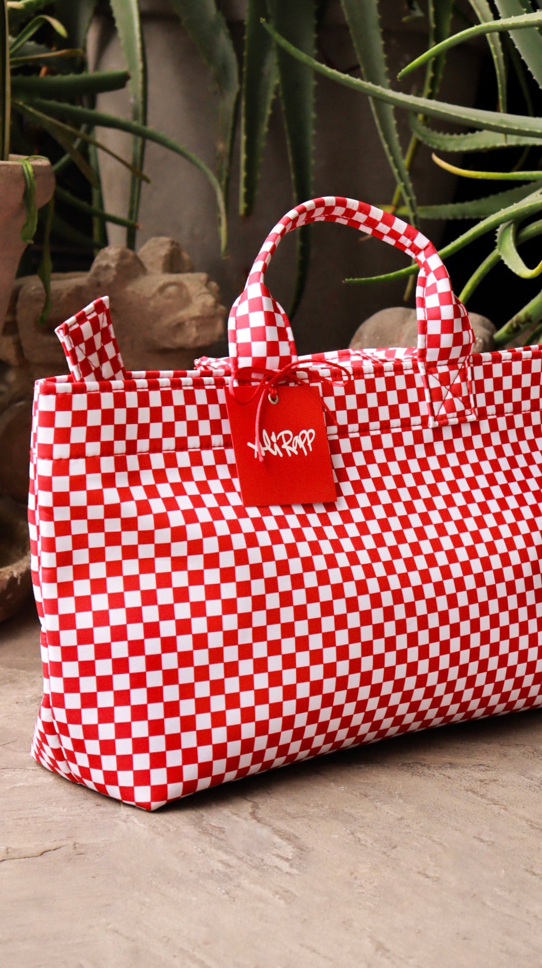 Small Red Tote Bag