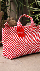 Small Red Tote Bag