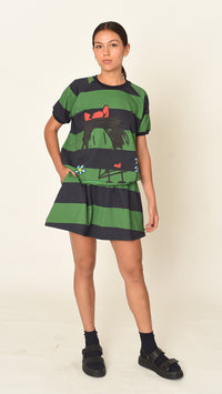 Green Mini Skirt
