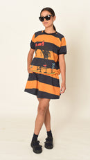 Orange Stripe Top
