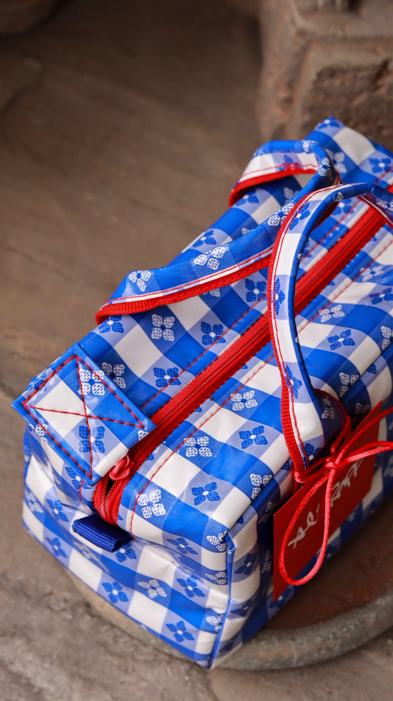 Small Blue Picnic Bag