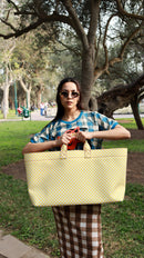 Large Yellow Tote Bag