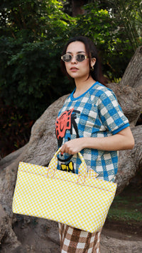 Small Yellow Tote Bag